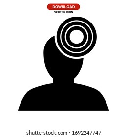 headache icon or logo isolated sign symbol vector illustration - high quality black style vector icons
