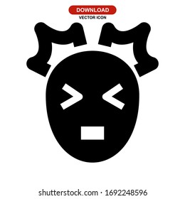 Kopfschmerzsymbol oder Logo einzeln auf Zeichen Vektorillustration Illustration - hochwertige Vektorsymbole mit schwarzem Hintergrund
