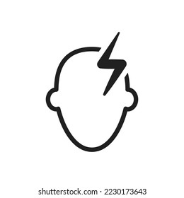 Headache icon vector design illustration