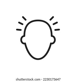 Headache icon vector design illustration