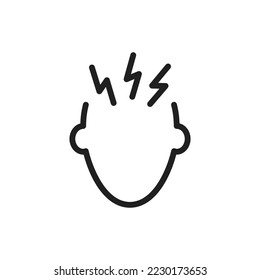 Headache icon vector design illustration