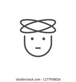 Headache line icon