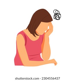ilustración vectorial de la persona de la cabeza