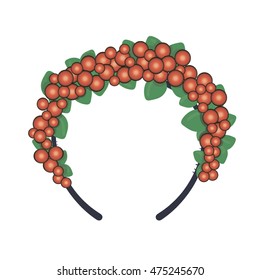 Headband with berries