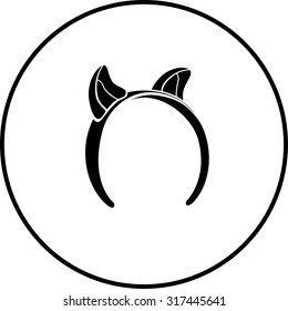 Kopfband mit Katzenohrsymbol