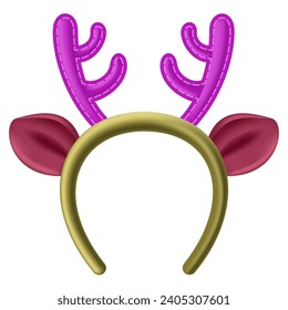 headband with deer antlers for christmas