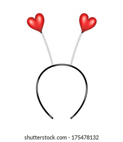 Headband with hearts