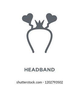 Headband icon. Headband design concept from Birthday and Party collection. Simple element vector illustration on white background.
