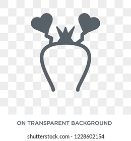 Headband icon. Headband design concept from Birthday and Party collection. Simple element vector illustration on transparent background.