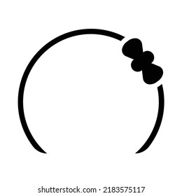Headband icon, full black. Suitable for website, content design, poster, banner, or video editing needs