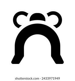 Stirnband-Symbol. Vektor-Glyphensymbol für Ihre Website, Handy, Präsentation und Logo-Design.