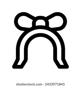 headband icon. vector line icon for your website, mobile, presentation, and logo design.