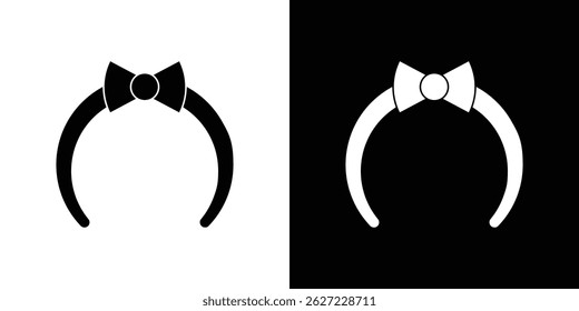 Headband icon vector, solid illustration, pictogram