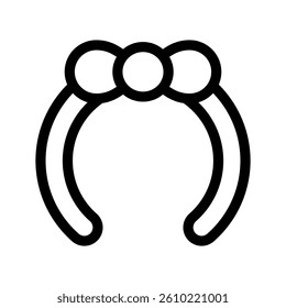 Headband Icon Vector Symbol Design Illustration