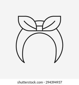 headband line icon