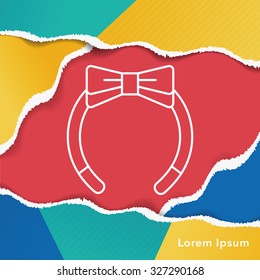 Headband line icon