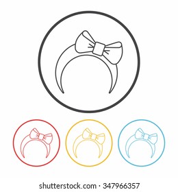 headband line icon