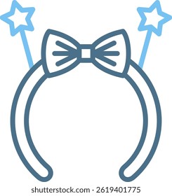 Headband Line Two Colour Icon
