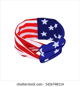 Headband with National Colours Vector.