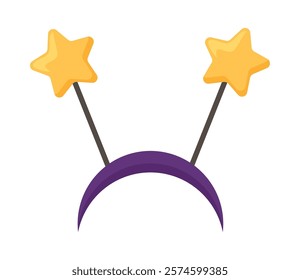 headband with stars isolated icon