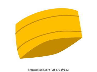 Headband Summer Head Fashion accessory clothing technical illustration. Vector headgear for Men, women, unisex style, flat template CAD mockup sketch outline isolated