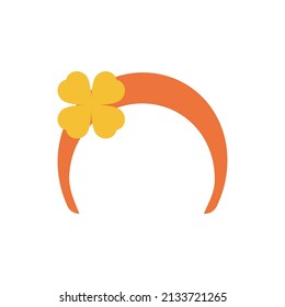 Headband Vector Flat Icon Design illustration. St Patrick's Day Symbol on White background EPS 10 File