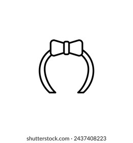 Headband Vector Line Icon illustration.