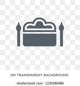 Headboard icon. Headboard design concept from Furniture and household collection. Simple element vector illustration on transparent background.