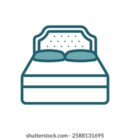 headboard icon vector design template simple and clean