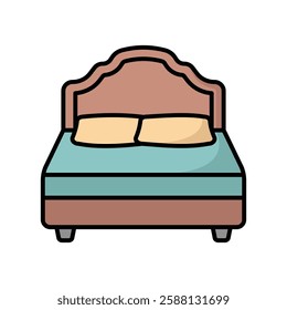 headboard icon vector design template simple and clean