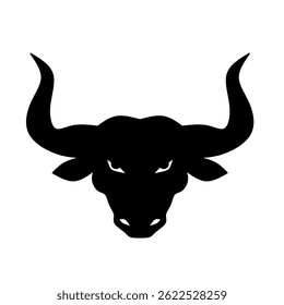 HeadBull silhouette Logo Vector Illustration 