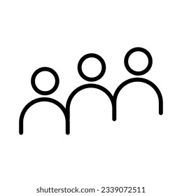 Headcount icon, vector flat trendy style illustration on white background..eps