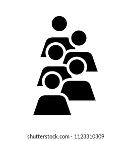 Headcount icon, vector illustration