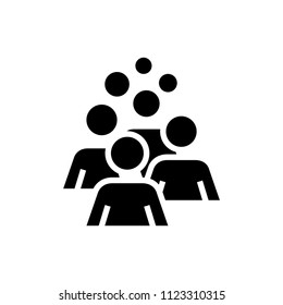 Headcount icon, vector illustration