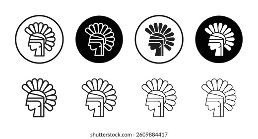 Headdress Brazil icon Simple thin outline