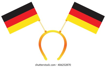 Headdress with a flag of Germany for holiday.