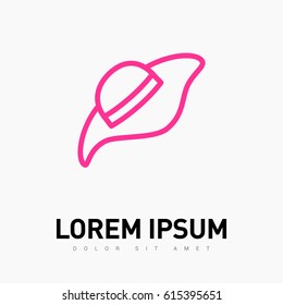 Headdress hat line vector icon
