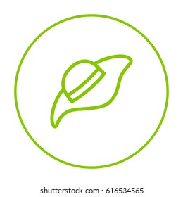 Headdress hat line vector icon