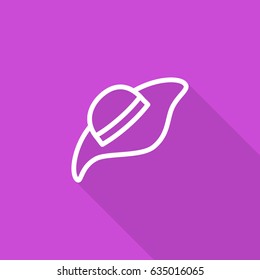 Headdress hat line vector icon