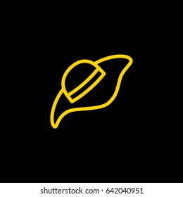Headdress hat line vector icon