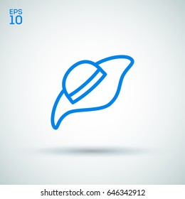 Headdress hat line vector icon