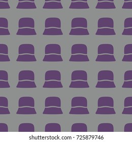 Headdresses for women vector illustration on a seamless pattern background. Set of elements