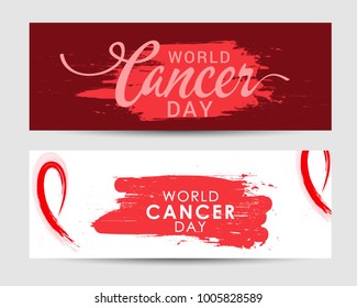 Header Or Banner Of 4 February World Cancer Day.