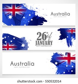 Header Or Banner For Australia Day Celebration.