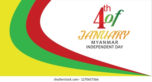 Header Or Banner and background of Myanmar national day. - Vector 