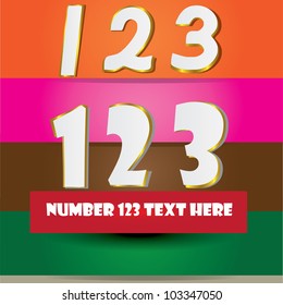 Header or Banner Design - Numbers