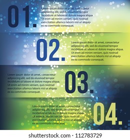 Header or Banner Designs with Numbers