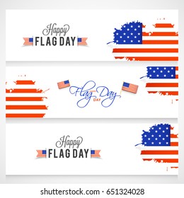 Header Or Banner Of Flag Day Background.
