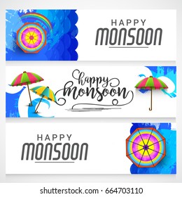 Kopf oder Banner des Happy Monsoon.