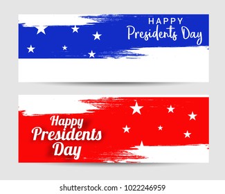 Header Or Banner Of Happy Presidents Day Background.